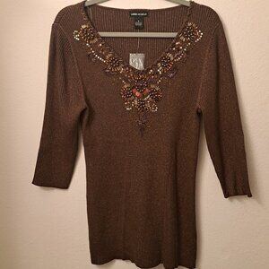 NWT Lauren Michelle Sweater Size Medium